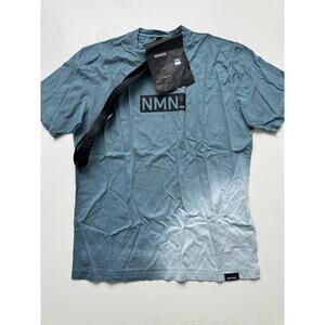 NEMEN Beo Hand Dip Dyed T Shirt Medium Mallard Blue Made in Italy